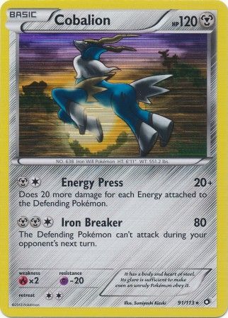 Cobalion - 91/113 - Holo Rare available at 401 Games Canada