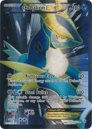 Cobalion EX - 133/135 - Full Art Ultra Rare available at 401 Games Canada