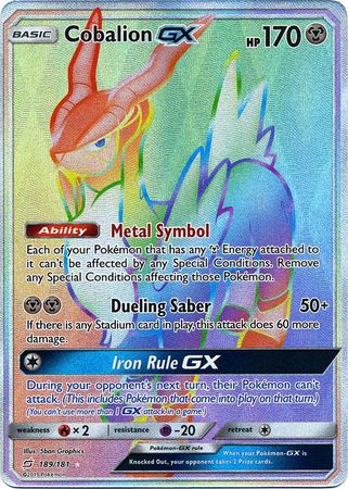 Cobalion GX - 189/181 - Hyper Rare available at 401 Games Canada