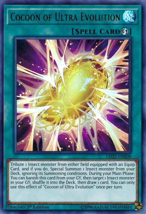 Cocoon of Ultra Evolution - LED2-EN009 - Ultra Rare - 1st Edition available at 401 Games Canada