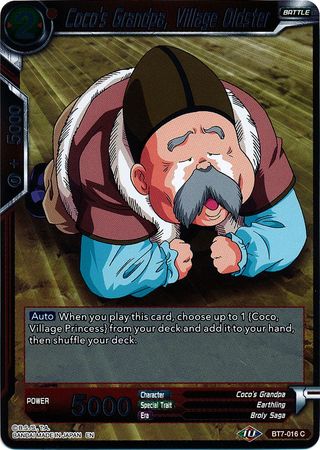 Coco's Grandpa, Village Oldster - BT7-016 - Common (FOIL) available at 401 Games Canada