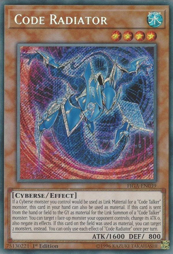 Code Radiator - FIGA-EN039 - Secret Rare - 1st Edition available at 401 Games Canada