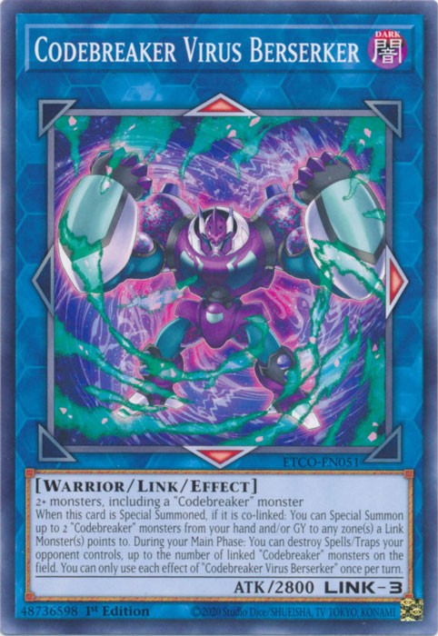 Codebreaker Virus Berserker - ETCO-EN051 - Common - 1st Edition available at 401 Games Canada
