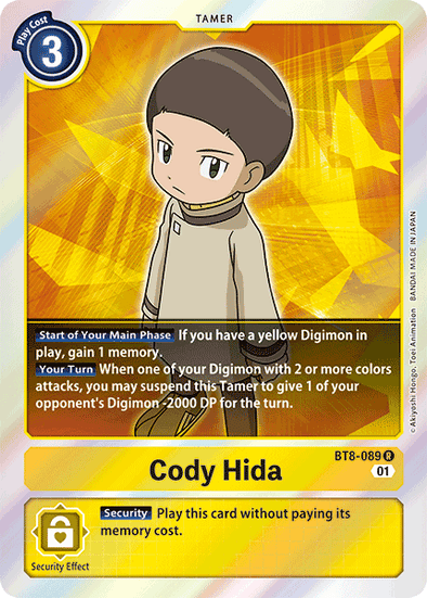 Cody Hida - BT8-089 - Rare available at 401 Games Canada