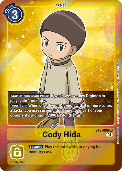 Cody Hida (Box Topper) - BT8-089 - Rare available at 401 Games Canada