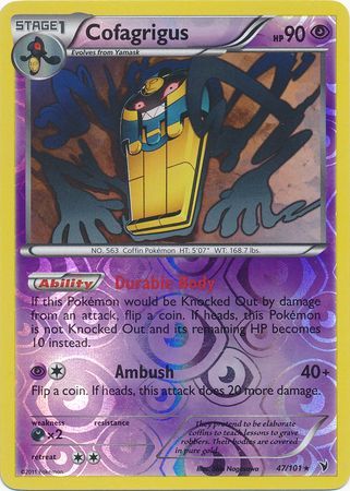 Cofagrigus - 47/101 - Rare - Reverse Holo available at 401 Games Canada