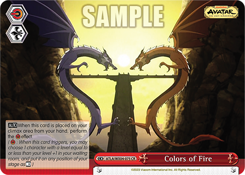 Colors of Fire - ATLA/WX04-E075 - Climax Rare available at 401 Games Canada