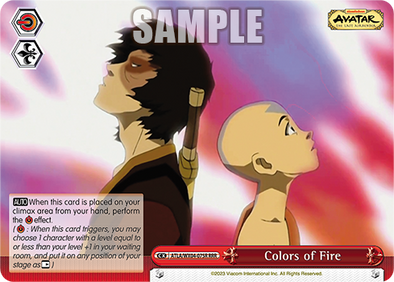 Colors of Fire - ATLA/WX04-E075R - Triple Rare available at 401 Games Canada