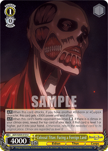 Colossal Titan: Facing a Foreign Land - AOT/SX04-E010 - Uncommon available at 401 Games Canada