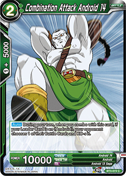 Combination Attack Android 14 - BT3-072 - Common available at 401 Games Canada