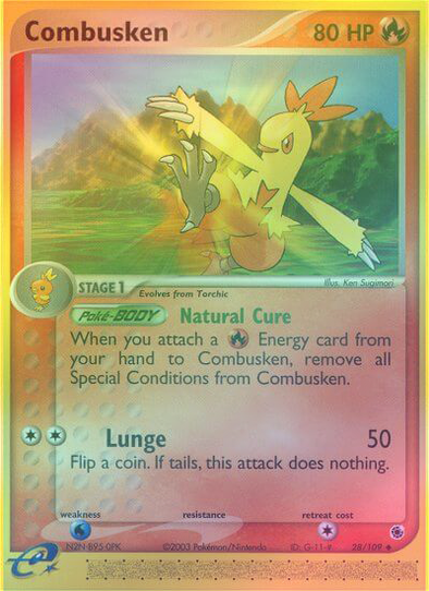 Combusken - 28/109 - Uncommon - Reverse Holo available at 401 Games Canada