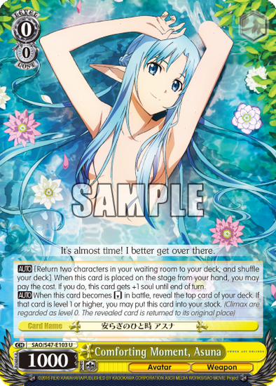 Comforting Moment, Asuna - SAO/S47-E103 - Uncommon available at 401 Games Canada