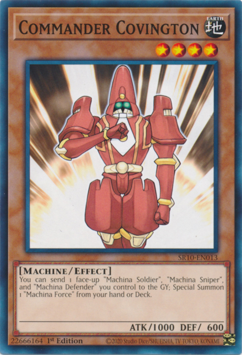 Commander Covington - SR10-EN013 - Common - 1st Edition available at 401 Games Canada