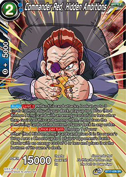 Commander Red, Hidden Ambitions - BT17-036 - Super Rare available at 401 Games Canada