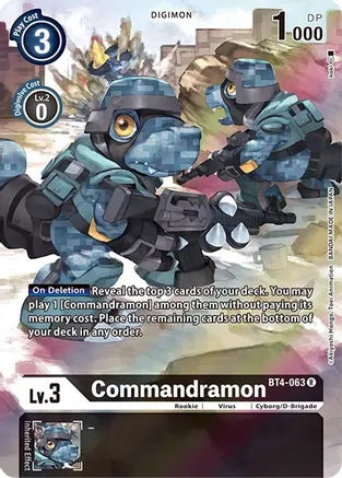 Commandramon (BT11 Alternate Art) - BT4-063 - Rare available at 401 Games Canada