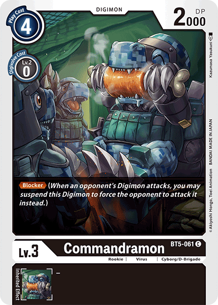 Commandramon - BT5-061 - Common available at 401 Games Canada