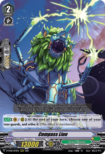 Compass Lion - D-VS02/072 - Triple Rare available at 401 Games Canada