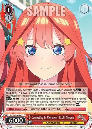 Competing in Closeness, Itsuki Nakano - 5HY/W101-E072 - Common available at 401 Games Canada