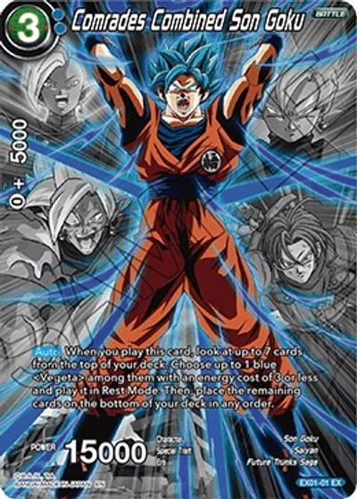 Comrades Combined Son Goku - EX01-01 - Expansion Rare (Alternate Art) (Foil) available at 401 Games Canada