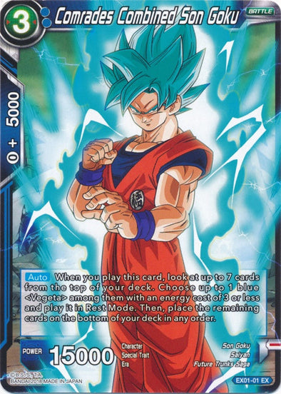 Comrades Combined Son Goku - EX01-01 - Expansion Rare available at 401 Games Canada