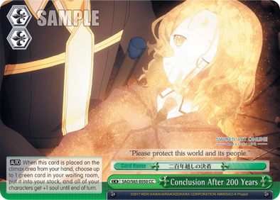 Conclusion After 200 Years - SAO/S65-E050 - Climax Common available at 401 Games Canada