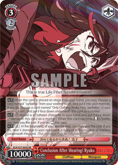 Conclusion After Wearing! Ryuko - KLK/S27-E042 - Double Rare available at 401 Games Canada