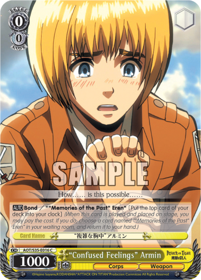 "Confused Feelings" Armin - AOT/S35-E016 - Common available at 401 Games Canada