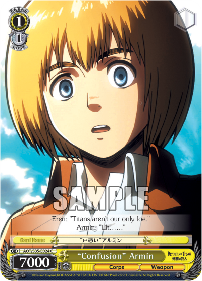 "Confusion" Armin - AOT/S35-E024 - Common available at 401 Games Canada