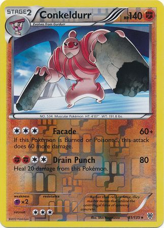 Conkeldurr - 81/135 - Rare - Reverse Holo available at 401 Games Canada