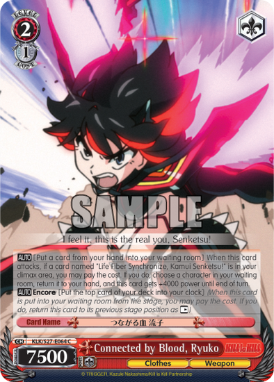 Connected by Blood, Ryuko - KLK/S27-E064 - Common available at 401 Games Canada