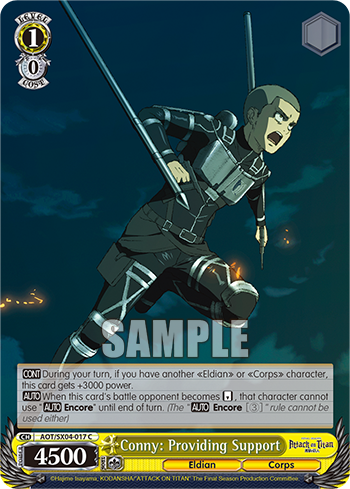 Conny: Providing Support - AOT/SX04-E017 - Common available at 401 Games Canada