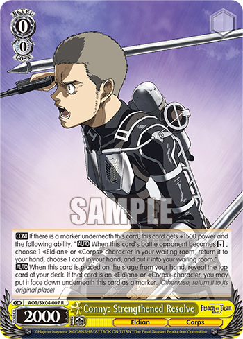 Conny: Strengthened Resolve - AOT/SX04-E007 - Rare available at 401 Games Canada