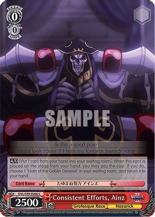 Consistent Efforts, Ainz - OVL/S99-E066 - Common available at 401 Games Canada