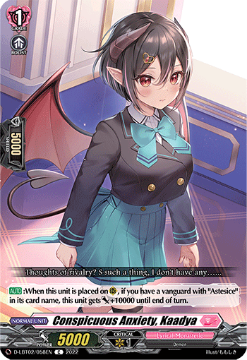 Conspicuous Anxiety, Kaadya - D-LBT02/058 - Common available at 401 Games Canada