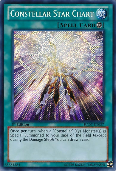 Constellar Star Chart - HA07-EN027 - Secret Rare - 1st Edition available at 401 Games Canada