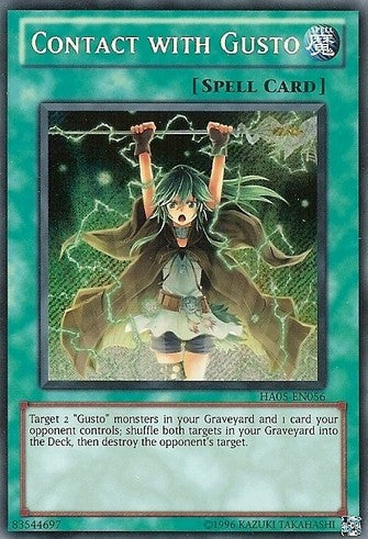 Contact with Gusto - HA05-EN056 - Secret Rare - Unlimited available at 401 Games Canada