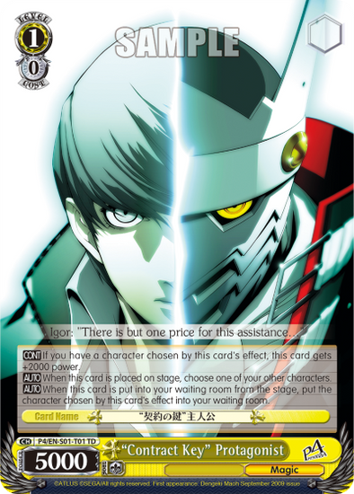 "Contract Key" Protagonist - P4/EN-S01-T01 - Trial Deck available at 401 Games Canada