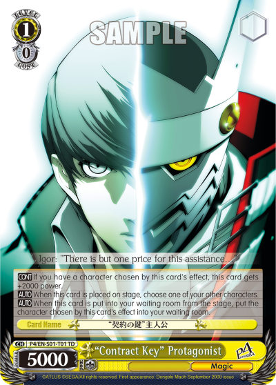 "Contract Key" Protagonist - P4/EN-S01-T01 - Trial Deck available at 401 Games Canada