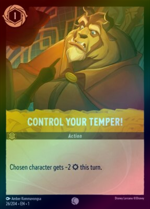 Control Your Temper! - 26/204 - Common (Foil) available at 401 Games Canada