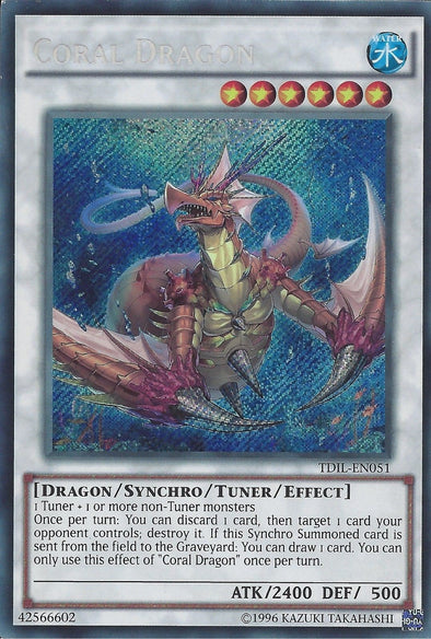 Coral Dragon - TDIL-EN051 - Secret Rare - Unlimited available at 401 Games Canada