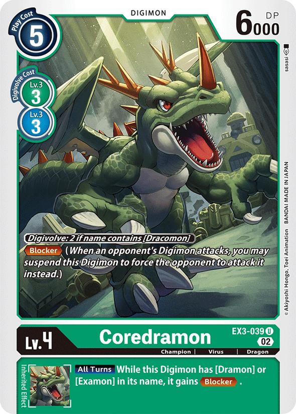 Coredramon - EX3-039 - Uncommon available at 401 Games Canada