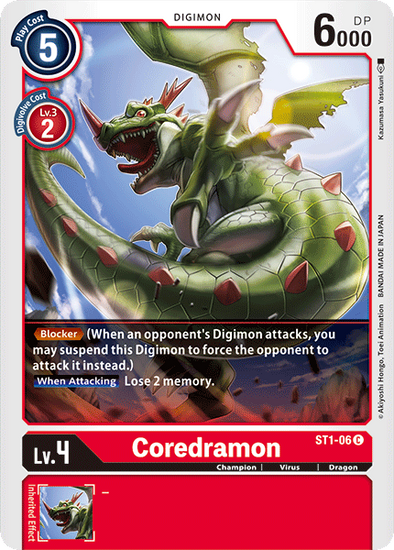 Coredramon - ST1-06 - Common available at 401 Games Canada