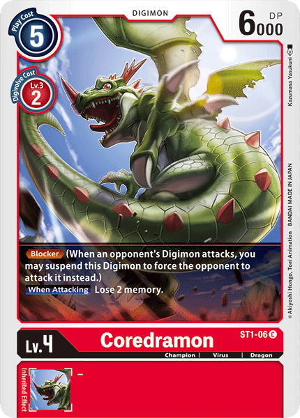 Coredramon - ST1-06 - Common available at 401 Games Canada