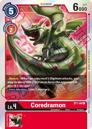 Coredramon - ST1-06 - (Event Pack 1 Alternate Art) available at 401 Games Canada