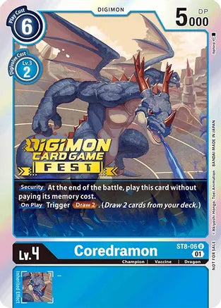 Coredramon - ST8-06 - (Digimon Card Game Fest 2022) available at 401 Games Canada