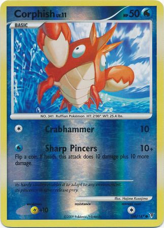 Corphish - 100/147 - Common - Reverse Holo available at 401 Games Canada