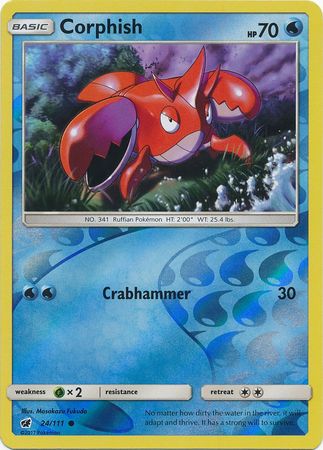 Corphish - 24/111 - Common - Reverse Holo available at 401 Games Canada