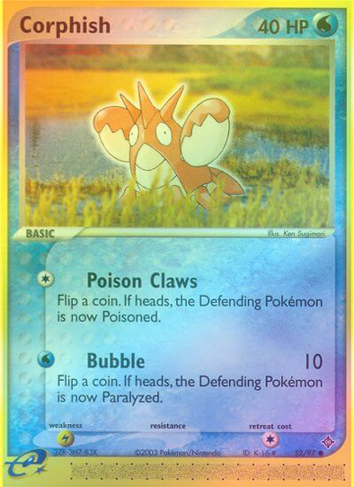 Corphish - 52/97 - Common - Reverse Holo available at 401 Games Canada