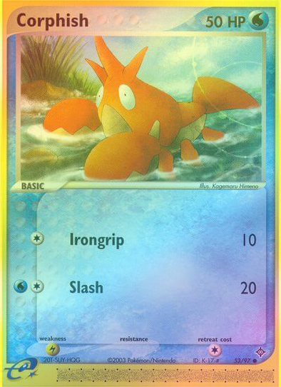 Corphish - 53/97 - Common - Reverse Holo available at 401 Games Canada