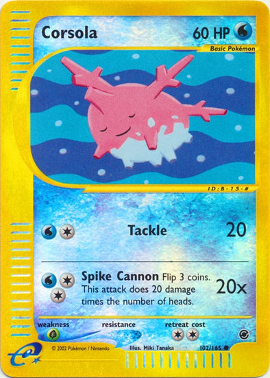 Corsola - 102/165 - Common - Reverse Holo available at 401 Games Canada